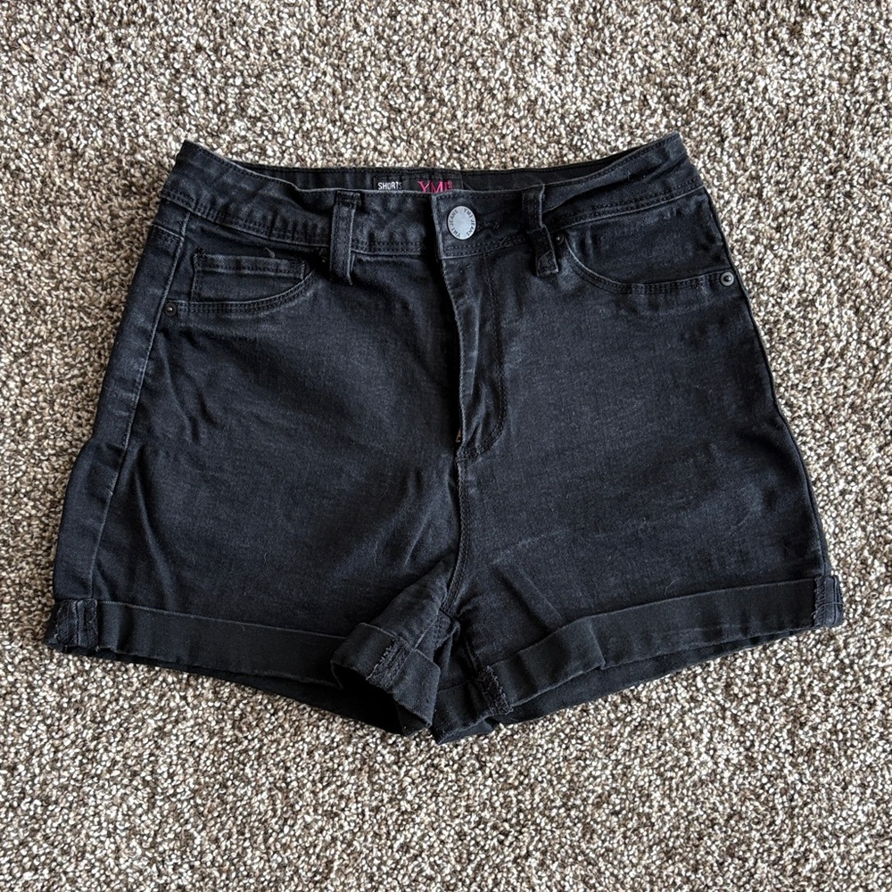 YMI Black Jean Shorts for Women